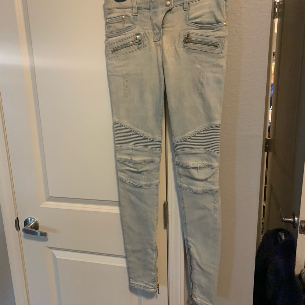 Balmain Moto Jeans